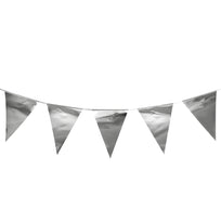 Art.9075 Banderín Metálico Liso x10 26x19.5cm 2.5m    1pz