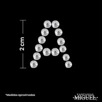 Art.9218 Piedras Acrílicas Con Adhesivos Letras (aprox 50pz)  1 Planilla