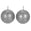 Fantasías Miguel Art.9482 Vela Esfera Metálica 6x6cm 2pz Plata