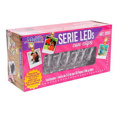 Fantasías Miguel Art.950 Serie Clips Led x20 2.2m 1pz