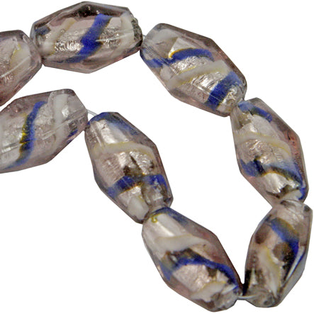 Art.9653 Cuenta Cristal Oval Metálico