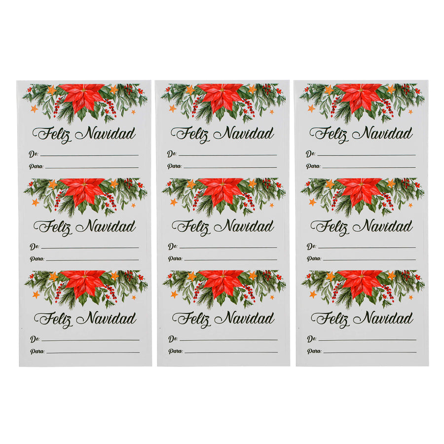 Art.9795 Calcomanía Navideña 6x8.4cm 9pz