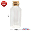 Fantasías Miguel Art.987 Botellita De Cristal Con Tapa aprox. 20ml 6x2.7cm 6pz