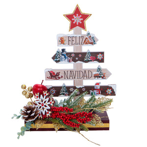 Árbol De Navidad Vino/Oro