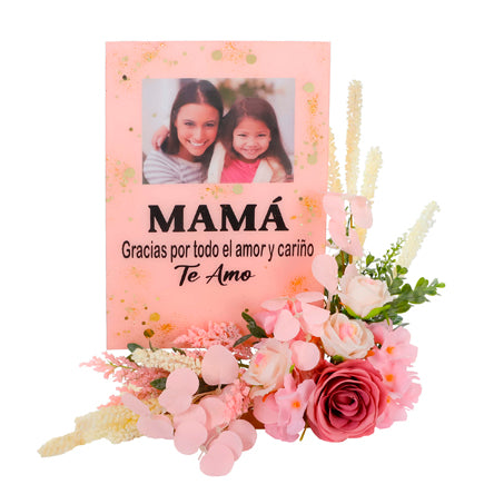 Arreglo Con Foto Dia De Las Madres