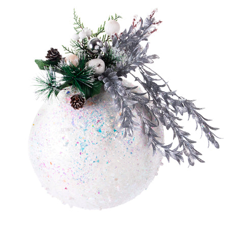 Esfera Navideña Con Pick Plata