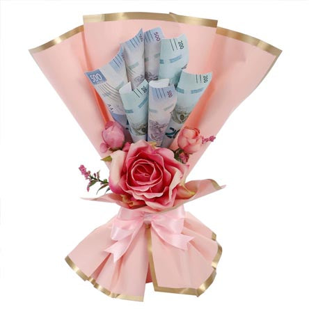 Money Holder Con Rosa