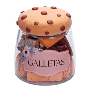 Frasco Con Tapa De Galleta