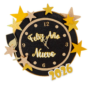 Adorno Reloj Año Nuevo