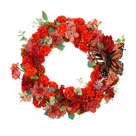 Corona Flores Y Mariposa