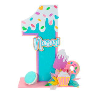 Adorno Numero Fiesta Macarrones