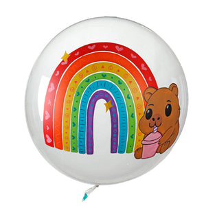 Globo Con Arcoíris Pintado
