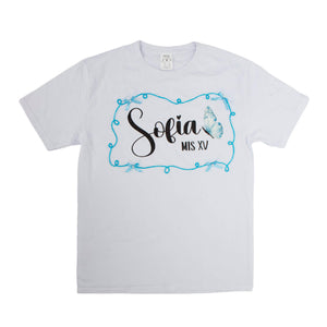 Playera Blanca Mis Xv Años