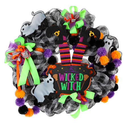 Corona Halloween Pies De Bruja