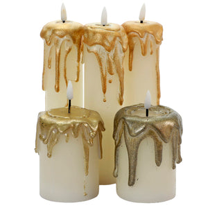 Juego De Velas Oro
