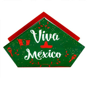 Adorno Servilletero Viva México