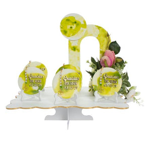 Mesita Recuerdos Boda Verde-Blanco