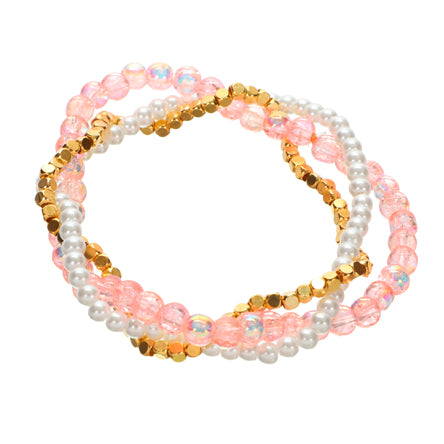 Pulsera De Perlas Y Craquelado