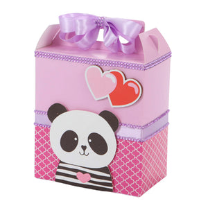 Caja Lila Con Panda