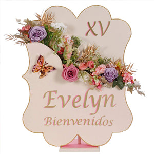 Adorno Letrero Bienvenidos Xv Años