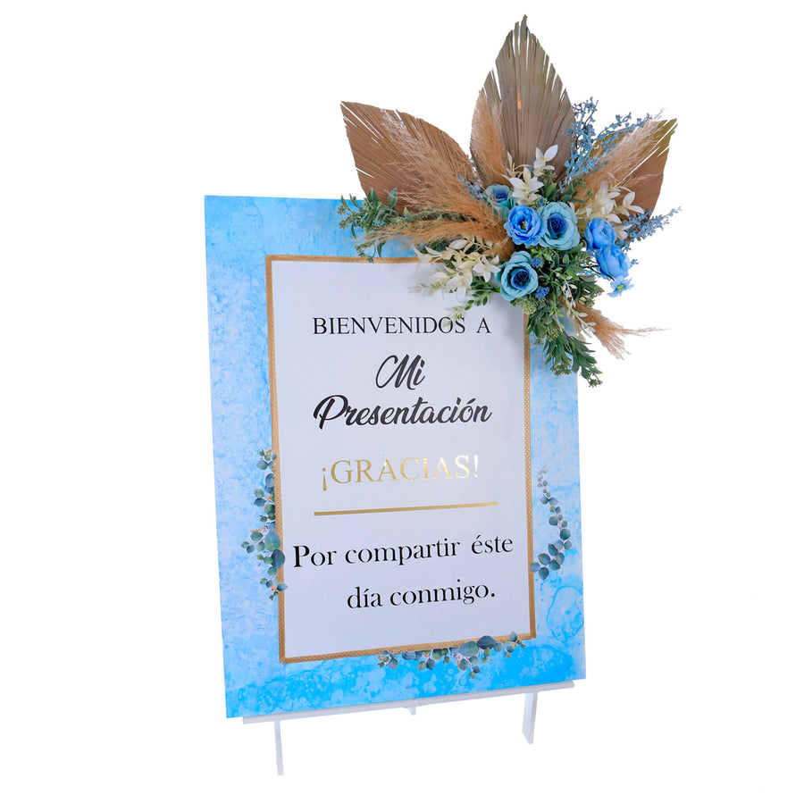 Letrero Bienvenidos Mi Presentación