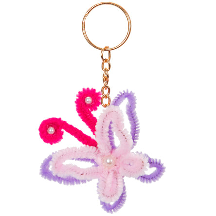 Llavero Mariposa De Chenille