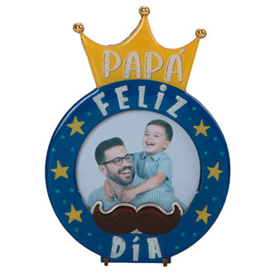 Portaretrato Feliz Día Papá Con Resina