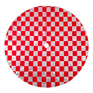 Pie De Árbol Rojo/Plata (Cuadros)