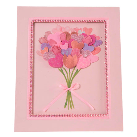 Marco Decorativo Con Flores De Fomi