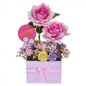 Centro De Mesa Con Rosas