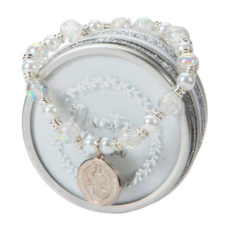 Pulsera Recuerdo Boda Plata