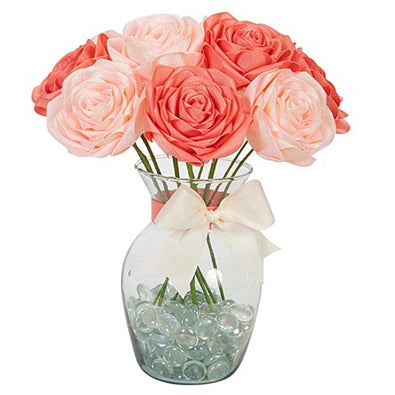 Fantasías Miguel Clave:EO396 Florero Con Rosas Eternas