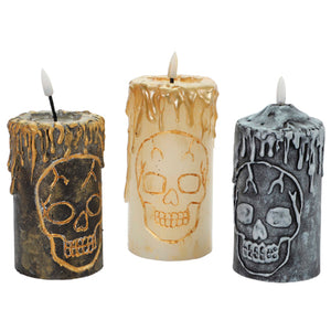 Velas Halloween Con Cráneo 3