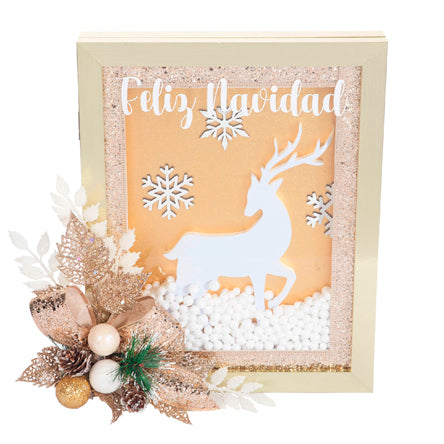 Adorno Marco Navideño Oro