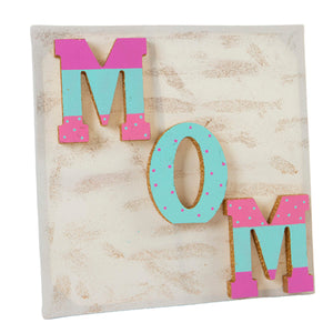 Lienzo Letras Mom