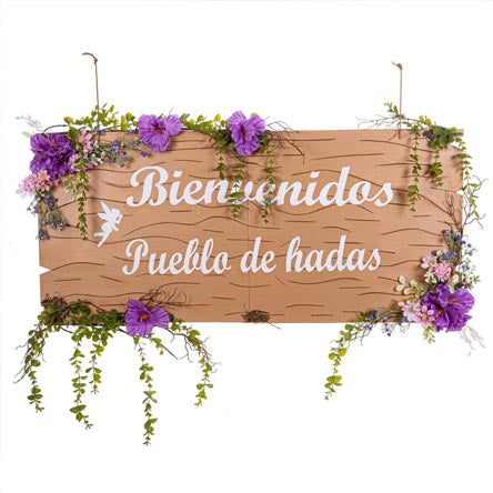 Letrero Bienvenidos Hadas