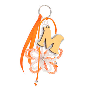 Llavero Con Flor De Cuentas