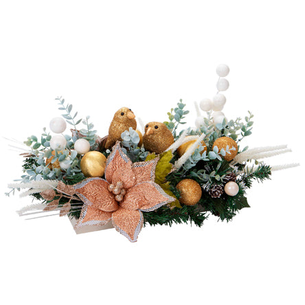 Arreglo Navideño Oro Rosa