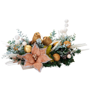 Arreglo Navideño Oro Rosa