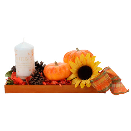 Arreglo Otoñal Con Calabazas