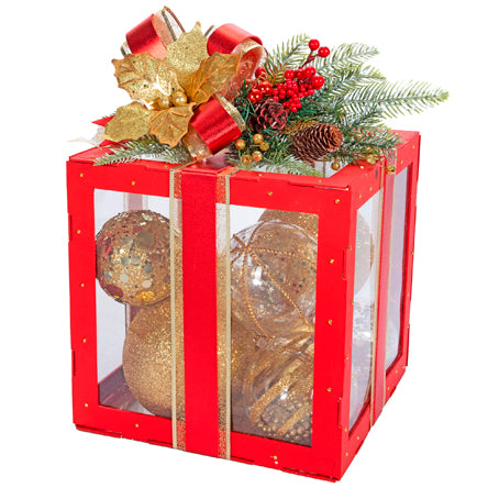 Cubo Con Esferas Oro