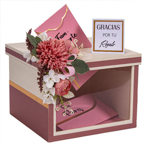 Buzon Xv Años Rosa-Marfil