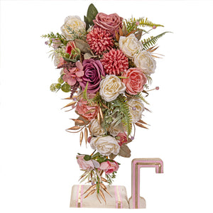 Ramo Xv Años Rosa-Marfil