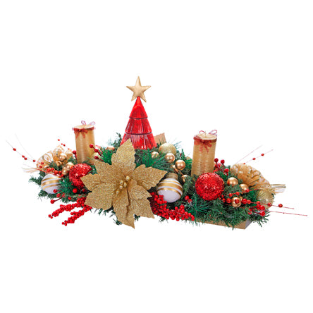 Centro De Mesa Con Velas