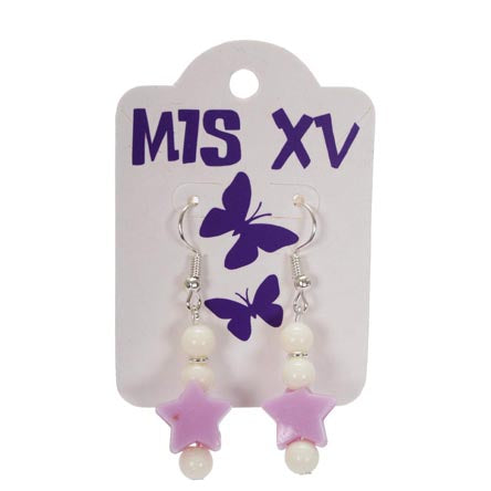 Aretes Xv Años Estrella