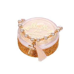 Pulsera Perla Con Rondel