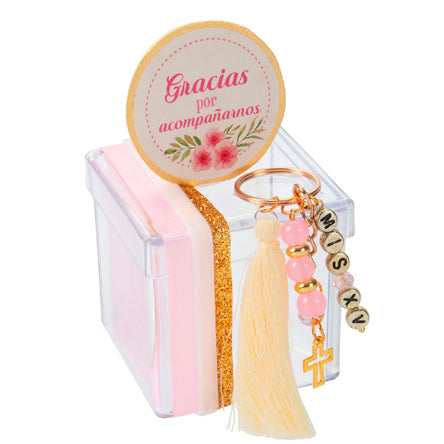 Llavero Mis Xv Años Rosa