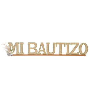 Letrero Mi Bautizo Boho
