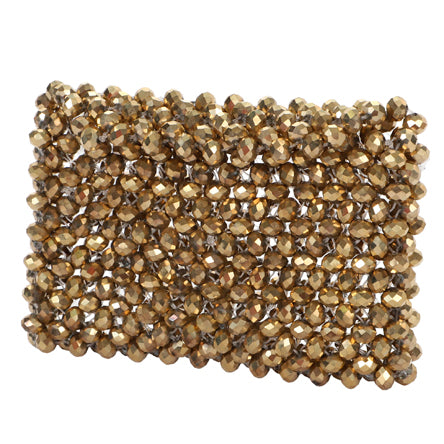 Bolsa Con Cuentas Oro