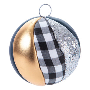 Esfera Navideña Oro-Negro